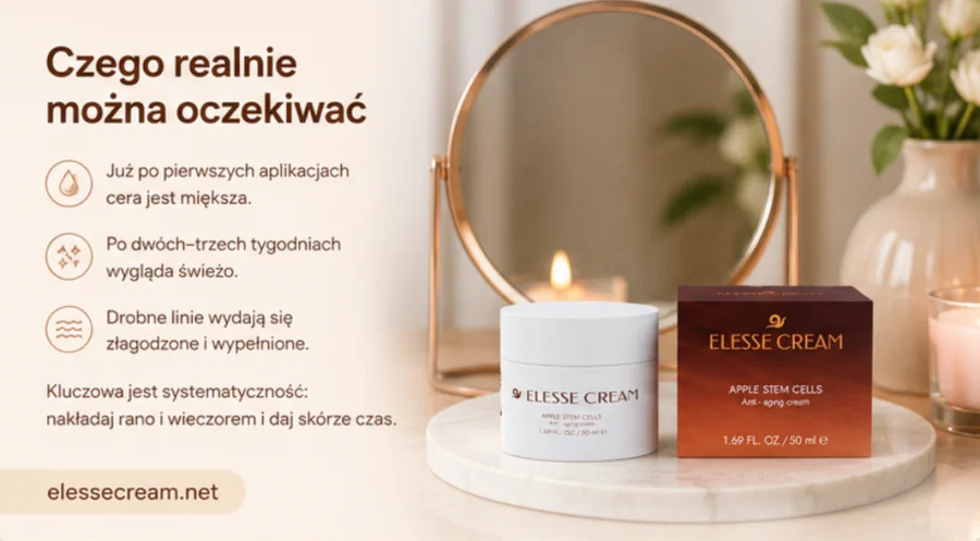 Elesse Cream Anwendung für ein frischeres Hautbild