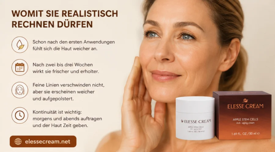 Elesse Cream Anwendung für ein frischeres Hautbild