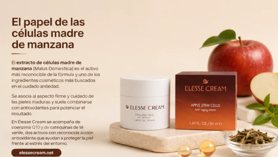 Elesse Cream — células madre de manzana Malus Domestica